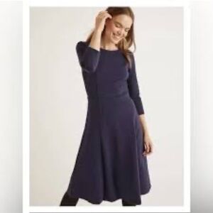 Anthropologie BODEN Navy Nancy Jersey Midi Dress